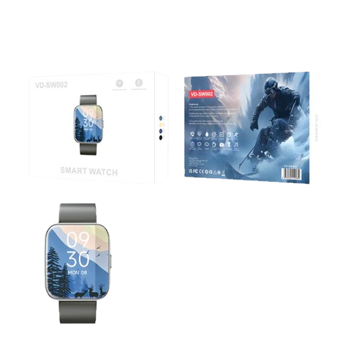 Smart Watch for Men/Women With Grey Wristband