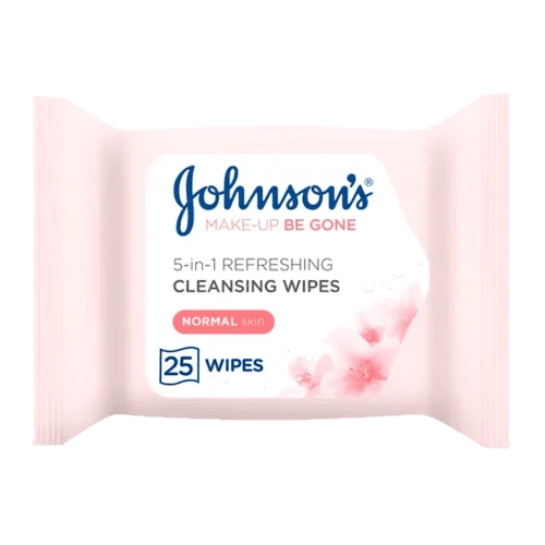 Johnsons Refreshing Make-Up Cleansing Wipes, 25 Pack
