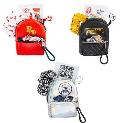 Rainbow High Mini Accessory Backpack – 3 Pack