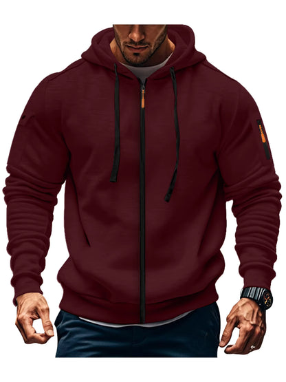 Casual Full Zip Hoodie