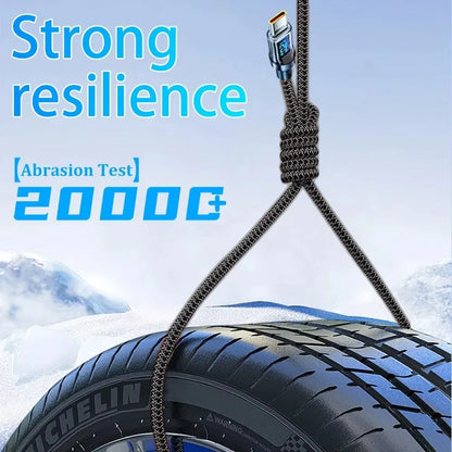 120W Type C to Type C Cable Phone Super Fast Charging Cable With LED Display