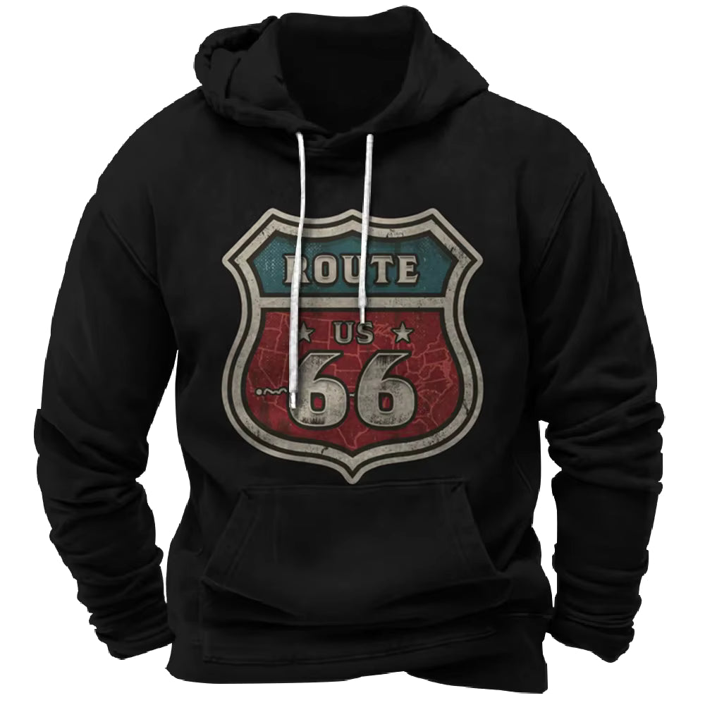 Vintage Pullovers Hoodie Route 66