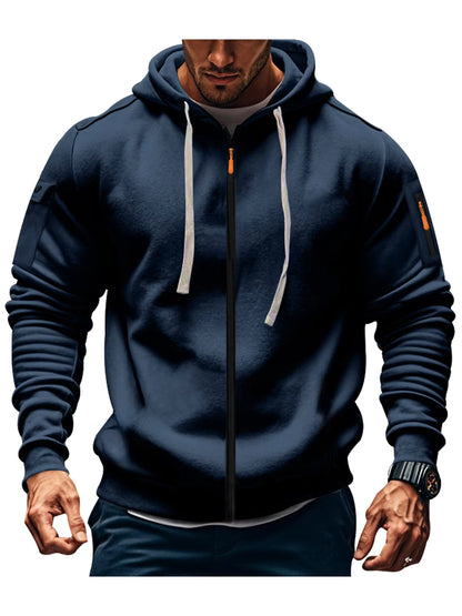 Casual Full Zip Hoodie