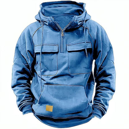 Men's Muscle Movement Workwear Style Fashion Hoodie