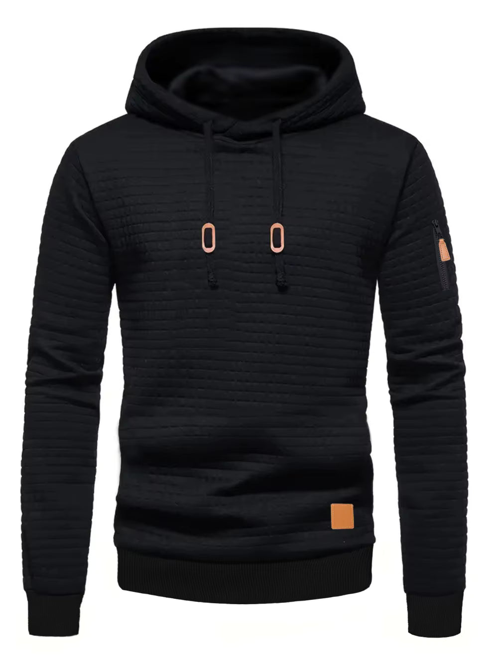 Men's Waffle Pattern Hoodie