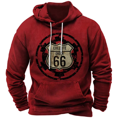 Vintage Pullovers Hoodie Route 66