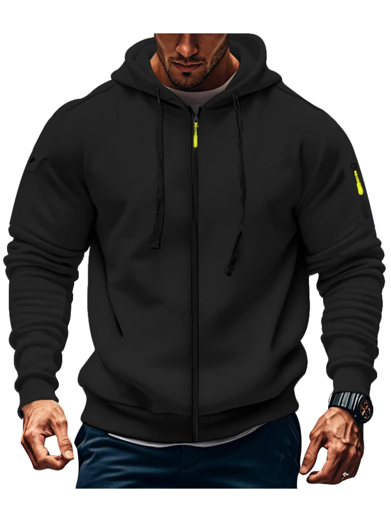 Casual Full Zip Hoodie