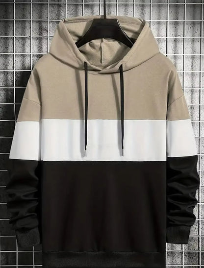 Men's Hoodies 3 Color Block