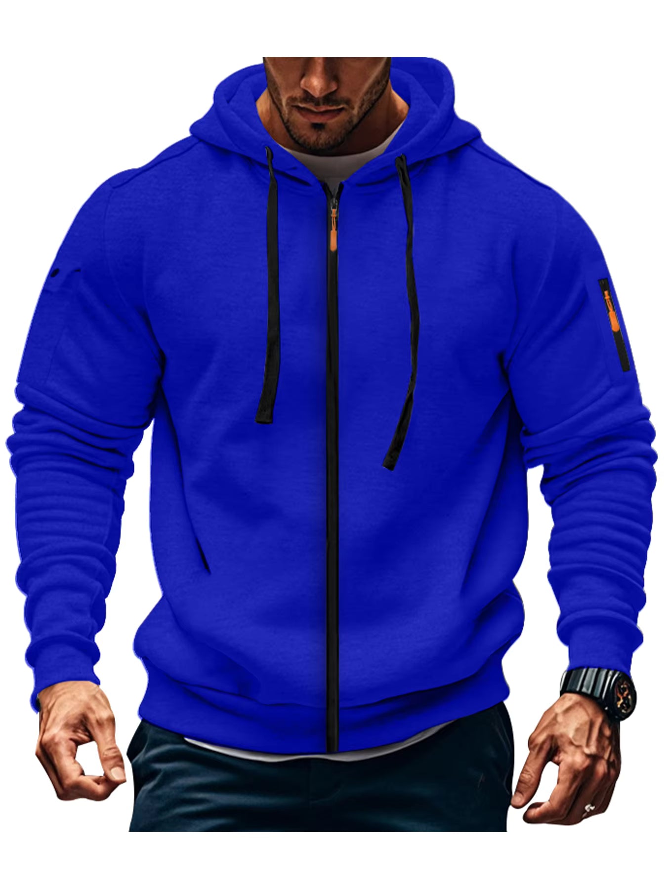 Casual Full Zip Hoodie