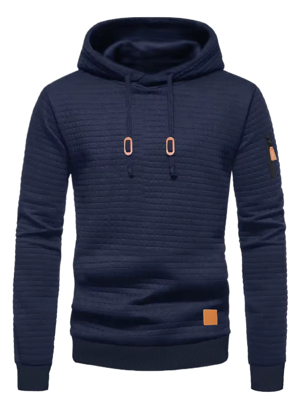 Men's Waffle Pattern Hoodie