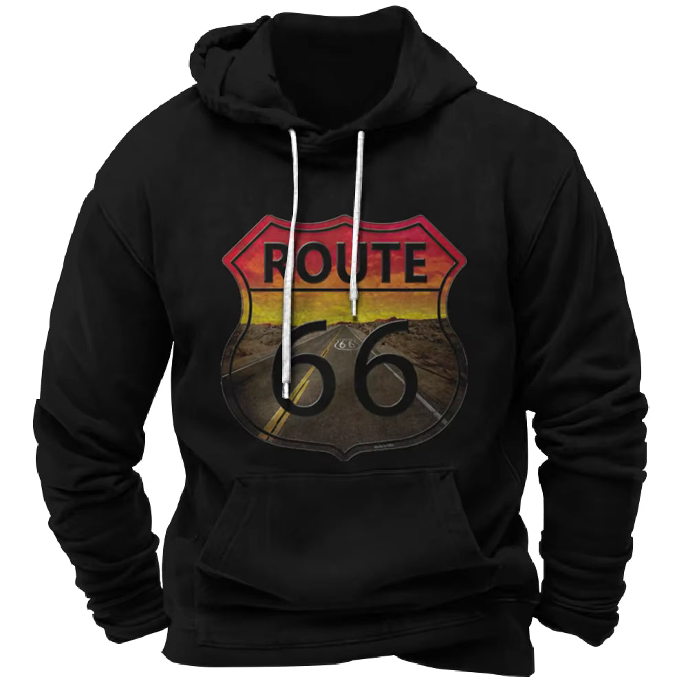 Vintage Pullovers Hoodie Route 66
