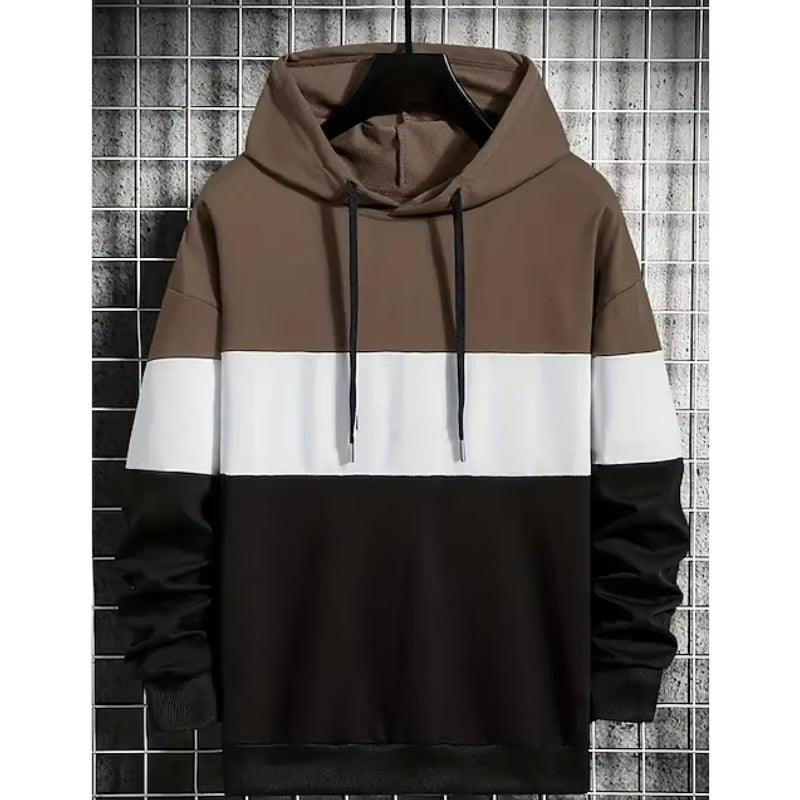 Men's Hoodies 3 Color Block