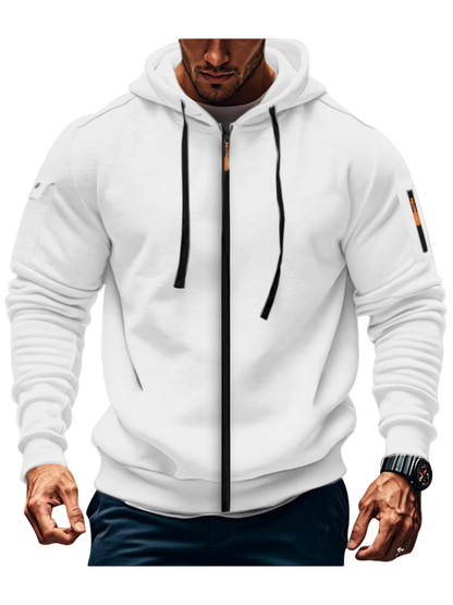 Casual Full Zip Hoodie