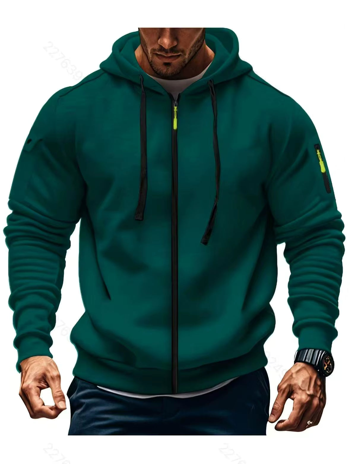 Casual Full Zip Hoodie