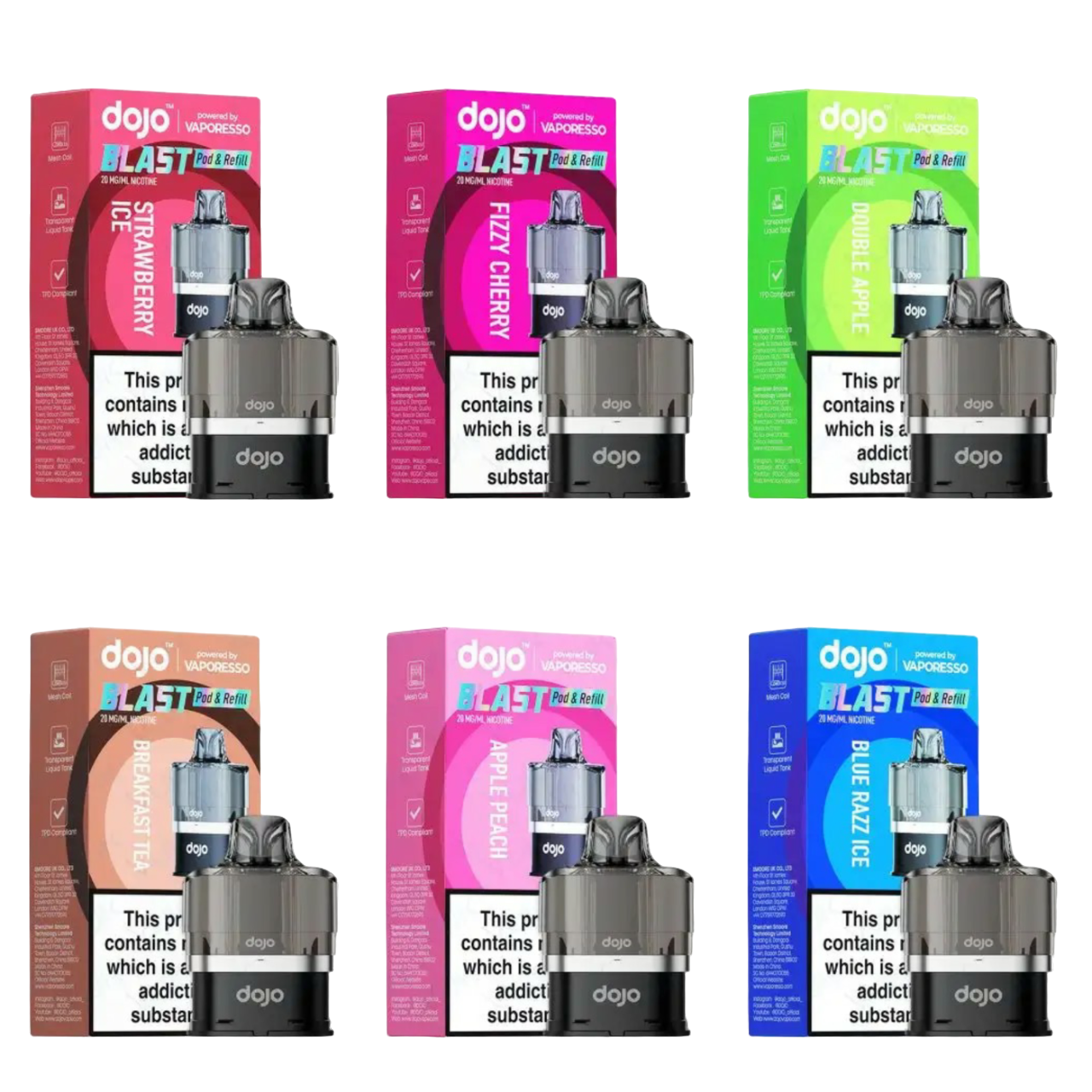 Vaporesso Dojo Blast 6000 Prefilled Pod - 10mg